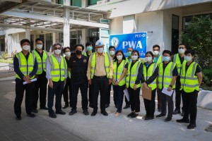 คณะกรรมการความปลอดฯ (คปอ.) เดินสำรวจความปลอดภัย ในพื้นที่ กปภ.สำนักงานใหญ่